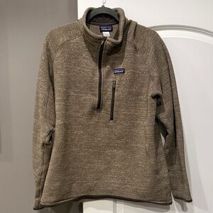 Patagonia Tan Quarter-Zip Fleece